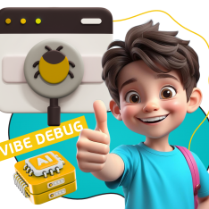 Тестирование & Vibe Debug. Охотники за багами - КИБЕРшкола программирования для детей, компьютерные курсы для школьников, начинающих и подростков - KIBERone г. Арзамас