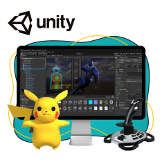 Мир игр на Unity 2D на популярном движке + AI-помощники - КИБЕРшкола программирования для детей, компьютерные курсы для школьников, начинающих и подростков - KIBERone г. Арзамас
