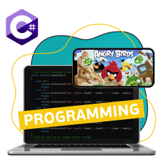 Программирование на C#. Удивительный мир 2D-игр - КИБЕРшкола программирования для детей, компьютерные курсы для школьников, начинающих и подростков - KIBERone г. Арзамас