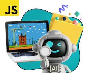 Язык программирования JavaScript + AI. Проектное обучение + геймификация + AI-помощники - КИБЕРшкола программирования для детей, компьютерные курсы для школьников, начинающих и подростков - KIBERone г. Арзамас